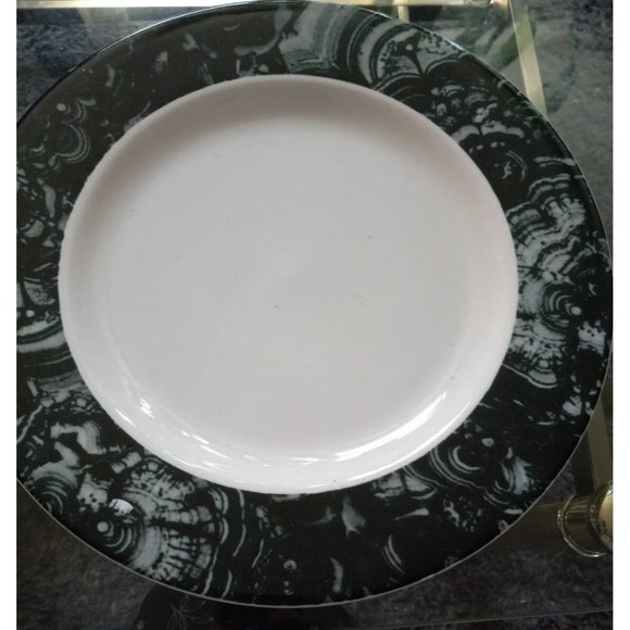 Vtg Syracuse China Restaurant Ware Charger Chop Plate Set Of 6 Hunter Green Casc - Picture 1 of 5